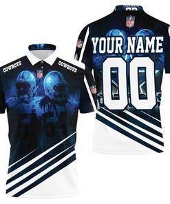 Get Your Game On with the Leighton Vander Esch & Jaylon Smith Dallas Cowboys Personalized 3D All Over Print Polo Shirt