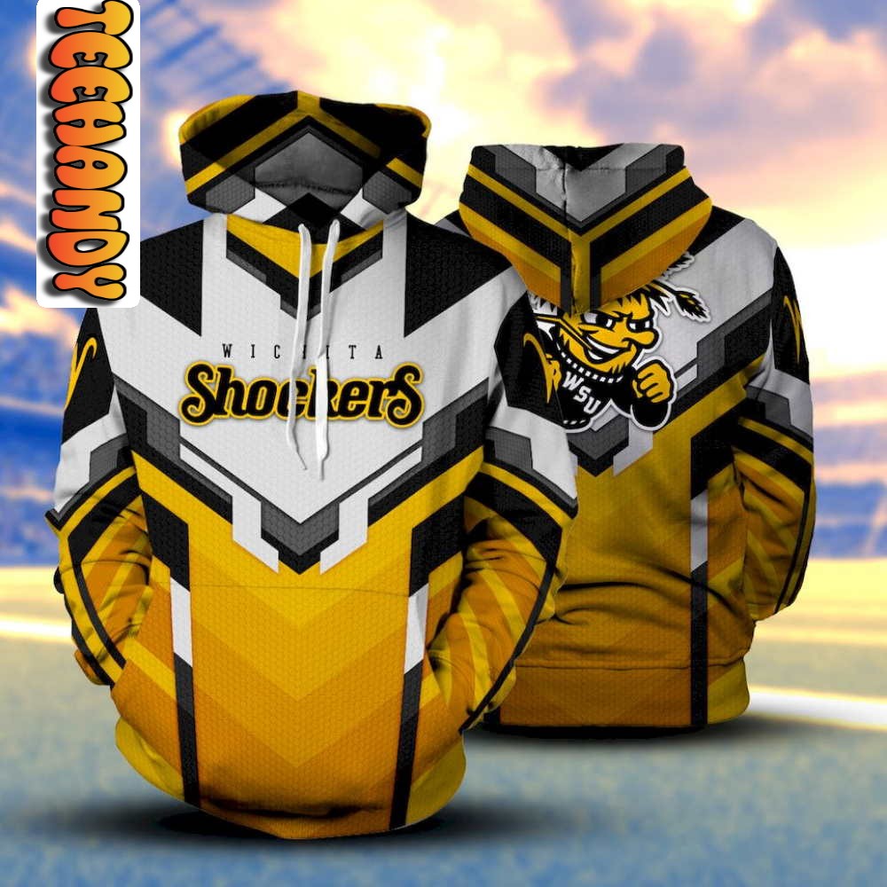 Get Your Game on with Wichita State Shockers NCAA 3D Hoodie