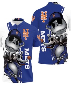 Get Your Halloween and Mets Fix with This Jack Skellington and Zero Polo Shirt