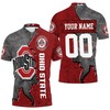 Get Your Hands On This One Of A Kind Ohio State Buckeyes Footballs Personalized 3D All Over Print Polo Shirt