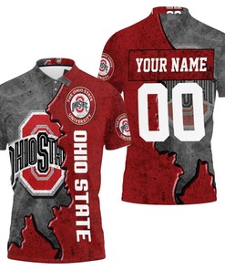 Get Your Hands On This One Of A Kind Ohio State Buckeyes Footballs Personalized 3D All Over Print Polo Shirt