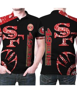 Get Your Hands On This San Francisco 49ers Logo Ball Pattern 3D All Over Print Polo Shirt