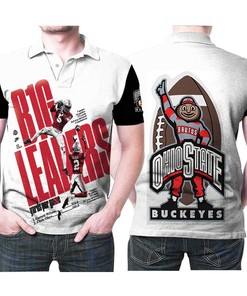 Get Your Own Ohio State Buckeyes B1G Leaders NFL Football Team University 3D Designed Allover Polo Shirt