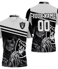 Get Your Own Personalized Oakland Raiders Skull Maiden Fans Polo Shirt All Over Print with Breathable Fabric