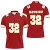 Get a Kannas City Inspired Look with Tyrann Mathieu Jersey Style 3D All Over Print Polo Shirt