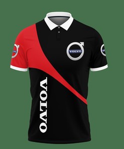 Get a sleek look with the 3D Printed Volvo Pvt-Ht Polo Shirt Ver 1 (Red) and personalized polo t-shirt design.
