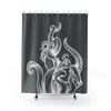 Get eerie with this Dark Gray Octopus Tentacle Monster Shower Curtain