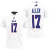 Get game day ready with a White Polo Shirt featuring Josh Allen #17 and Buffalo Bills' signature Athleisure Style.