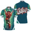 Get groovy with the Andre 3000 Outkast Green All Over Print Polo Shirt