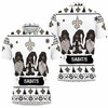 Get in the Holiday Spirit with Christmas Gnomes on a Breathable New Orleans Saints 3D All-Over Print Polo Shirt