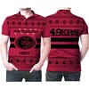 Get in the holiday spirit with this San Francisco 49ers Light Up Ugly Christmas Pattern 3D All Over Print Polo Shirt