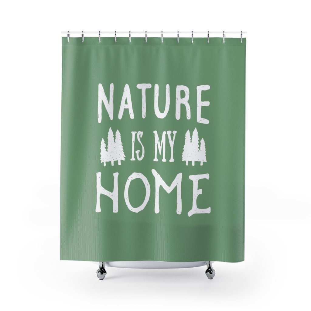 Get in touch with nature with this Nature is My Home Shower Curtain