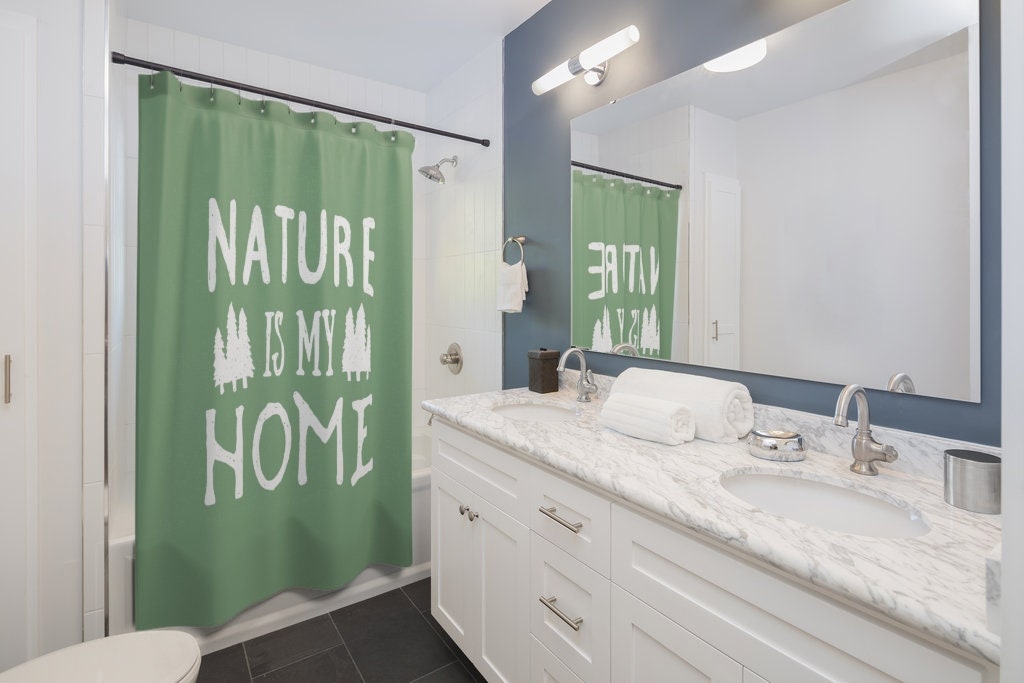 Get in touch with nature with this Nature is My Home Shower Curtain - Image 2