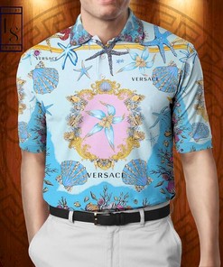 Get into Beach Mode with Versace Luxury Beach 3D Polo Shirt