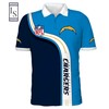 Get into the Holiday Spirit the Los Angeles Chargers NFL Ugly Sweatshirt Christmas 3D Polo Shirt Featuring 3D T-Shirt