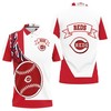 Get noticed in our Cincinnati Reds 3D polo shirt, featuring an all-over print design and breathable fabric.