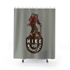 Get ready for a hiking trip with this Bigfoot Sasquatch Shower Curtain