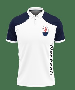 Get ready for race day with this 3D Printed Black Maserati Nct-Ht Polo Shirt Ver 1, made of Breathable Fabric