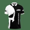 Get ready for race day with this Black 3D Printed Ktm Racing Nct-Va Polo Shirt Ver 2 with an All Over Print design