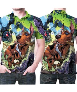 Get ready for the movie night with your Scooby Doo Apocalypse Funny Cartoon 3D All Over Print Polo Shirt