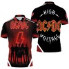 Get ready for the stage with this AC/DC PWR UP polo shirt featuring a unique all-over print and 3D t-shirt design.