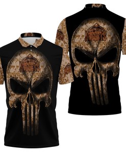 Get ready for tip-off in style with the Camo Skull Denver Nuggets American Flag Polo Shirt