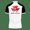 Get ready to work in style and comfort with this 3D Printed Black Massey Ferguson Nct-Hl Polo Shirt Ver 3
