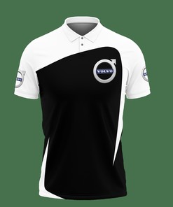 Get sporty with the 3D Printed Volvo Nth-Ht Polo Shirt Ver 2 (White) and personalized polo t-shirt design.