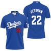Get the Navy Blue Clayton Kershaw-Inspired 3D All Over Print Polo Shirt and Show Your Love for the LA Dodgers