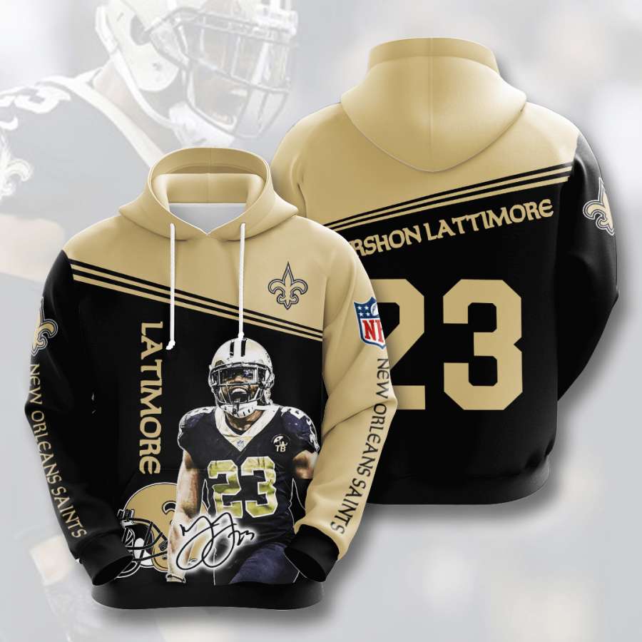 Get the Perfect Fan Gear with New Orleans Saints Custom Sport All Over Print Hoodie 3D