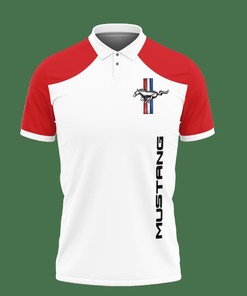 Get the ultimate sleek look in the 3D Printed The Ford Mustang PVT-LT Polo Shirt
