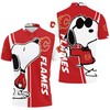 Get your Snoopy fix with Calgary Flames Snoopy Lover 3d Printed Breathable Fabric Polo Shirt with All-Over Print