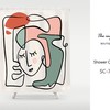 Girl Face Abstract Art Shower Curtain for Bathroom Decor, Customizable Waterproof & Washable Curtain