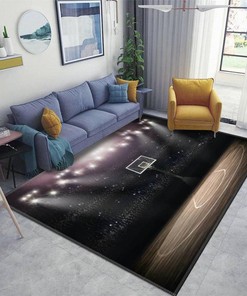 Give Your Space a Funky Look with Personalized Basketball Court Area Rug - Non-Slip Doormat
