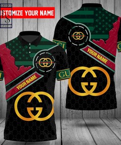 Go Bold with USA Gucci Personalized 3D Polo Shirt