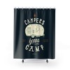 Go camping in style with this Campers Gonna Camp Shower Curtain