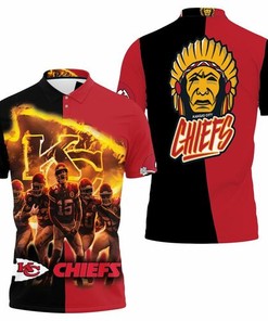 Go for All Over Print Design for Kansas City Chiefs Afc West Division Champions Super Bowl 2021 3D Polo Shirt