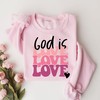God Is Love Inspirational Jesus Christian T-Shirt with Religious Quotes and Cross Design