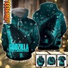 Godzilla Monster Custom All Over Print 3D Hoodie