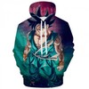 Goku Dragon Ball Anime Harajuku 3D Hoodie Zipper Hoodie