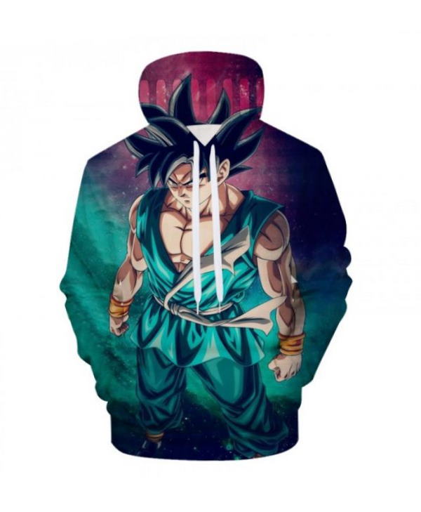 Goku Dragon Ball Anime Harajuku 3D Hoodie Zipper Hoodie