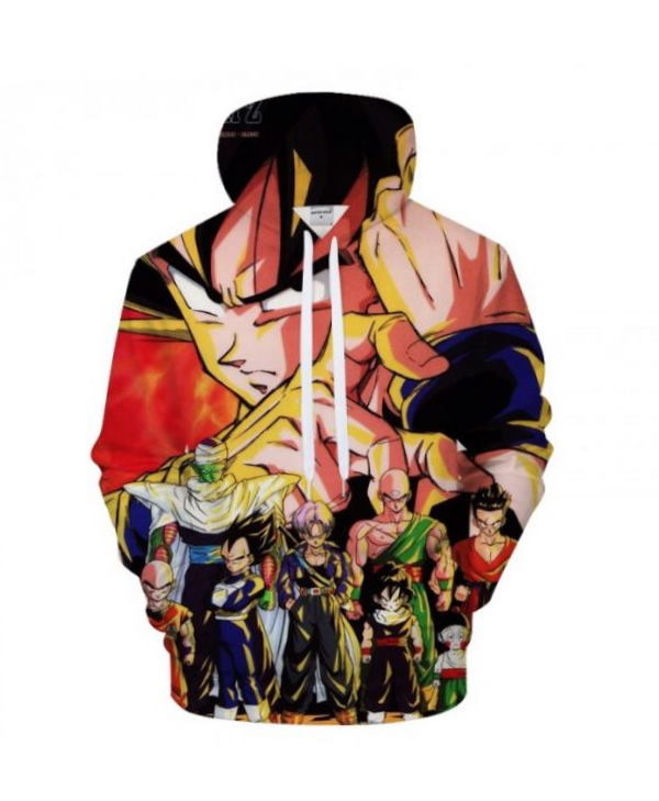 Goku Dragon Ball Anime Super Saiyan All Over Print Hoodie 3D