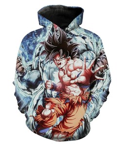 Goku Super Saiyan All Over Print Hoodie in 3D Design