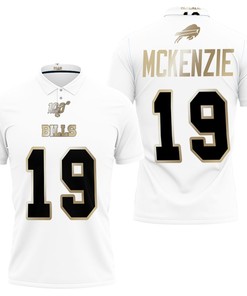 Golden Edition Jersey Style 3D Polo Shirt with Isaiah McKenzie #19: Celebrate the historic season.