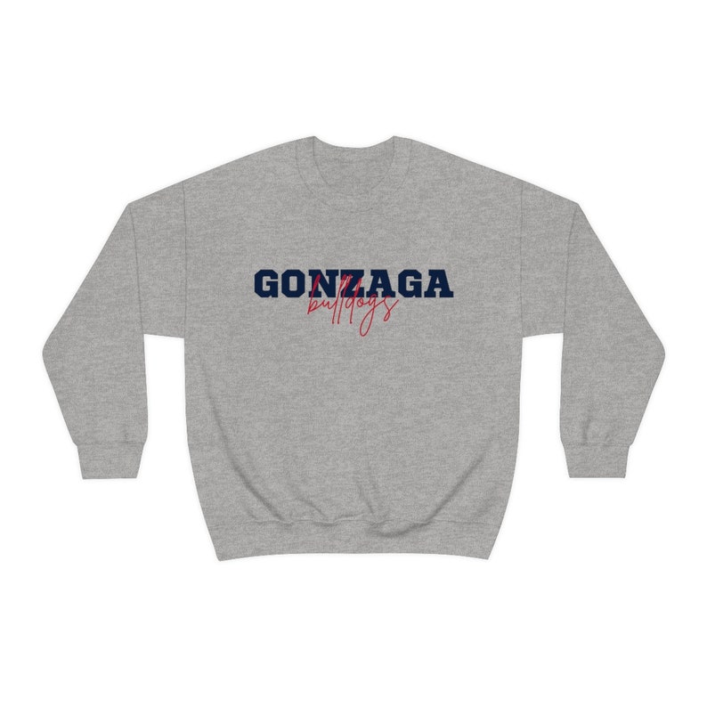 Gonzaga Bulldogs Crewneck Sweatshirt, College Style Sweatshirt - Image 2