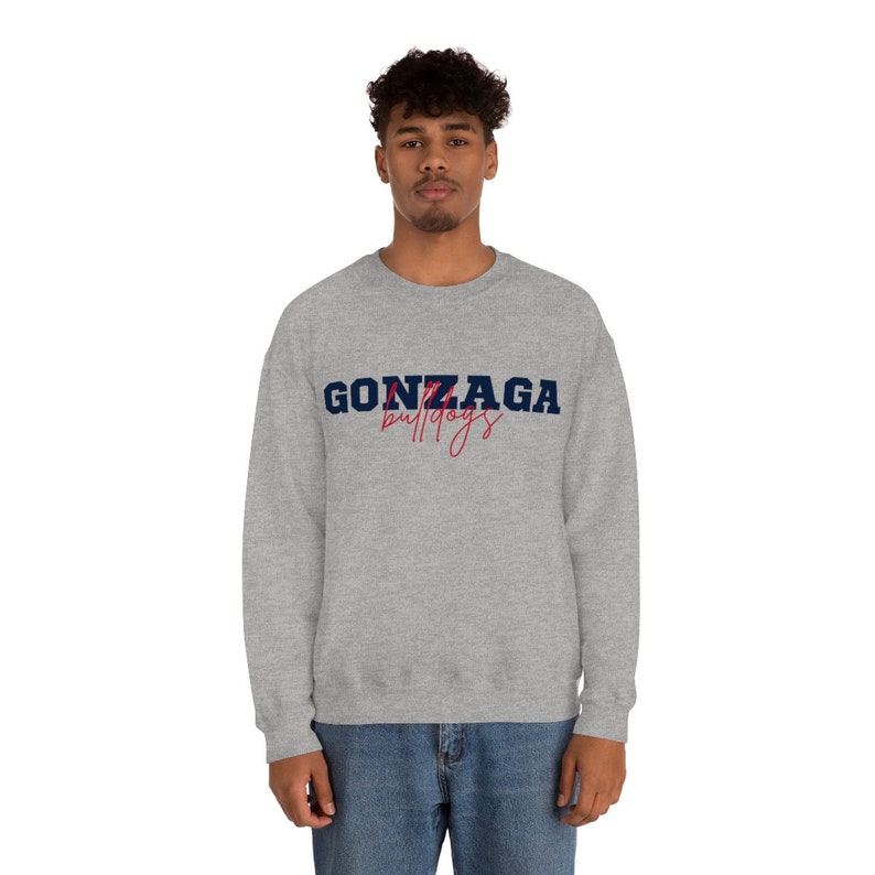 Gonzaga Bulldogs Crewneck Sweatshirt, College Style Sweatshirt - Image 3