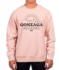 Gonzaga Bulldogs Uscape Apparel Premium Heavyweight Pullover Sweatshirt Cream Gifts For Fans