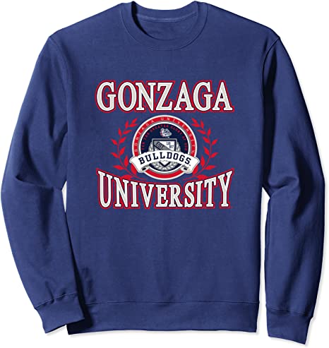 Gonzaga University Classic Women'S Long Sleeve Fleece Sweatshirt Team Bulldogs