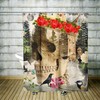 Gothic Skull Shower Curtain, Creepy Bathroom Decor with Restroom Shower Curtain Ideas