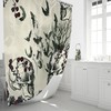 Gothic Skulls and Bats Shower Curtain for a Spooky Bathroom